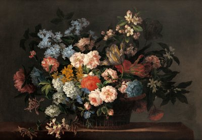 Still Life with Basket of Flowers by Jean Baptiste Monnoyer